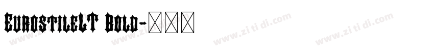 EurostileLT Bold字体转换
